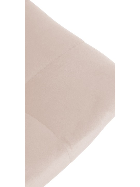 Banco de bar Jerry Velvet Chrome, bege