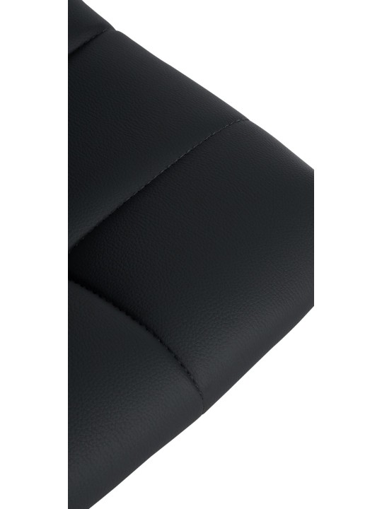 Banqueta alta Jerry couro sintético, preto