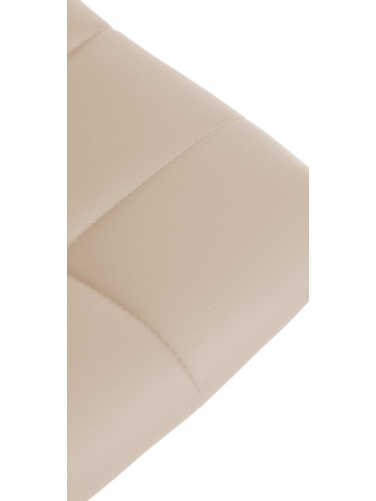 Banqueta alta Jerry couro sintético, creme