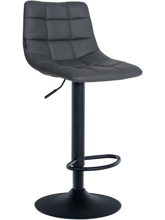 Banqueta alta Jerry couro sintético, cinza Banqueta alta Jerry couro sintético, cinza