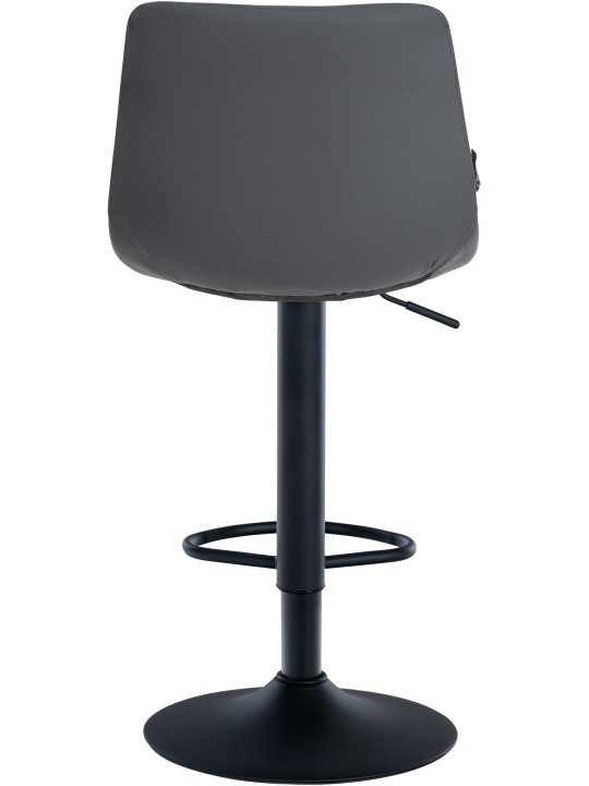 Banqueta alta Jerry couro sintético, cinza Banqueta alta Jerry couro sintético, cinza