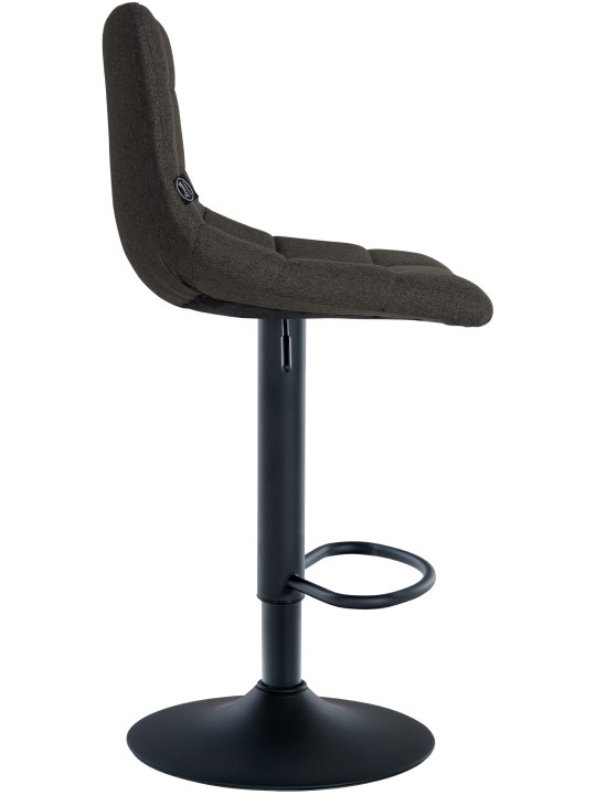 Banqueta alta tecido Jerry, cinza escuro