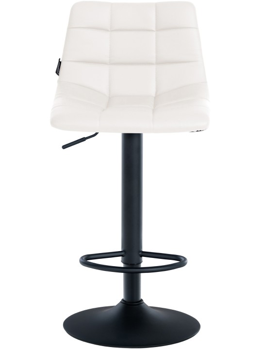 Banqueta alta Jerry couro sintético, branco