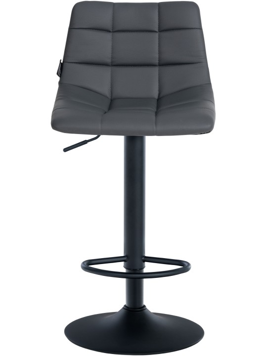 Banqueta alta Jerry couro sintético, cinza Banqueta alta Jerry couro sintético, cinza