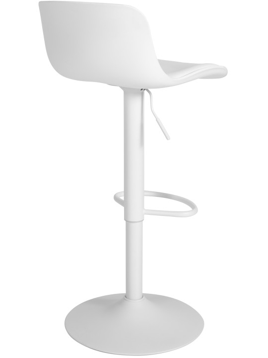 Banqueta alta Almada pele sintética, branco