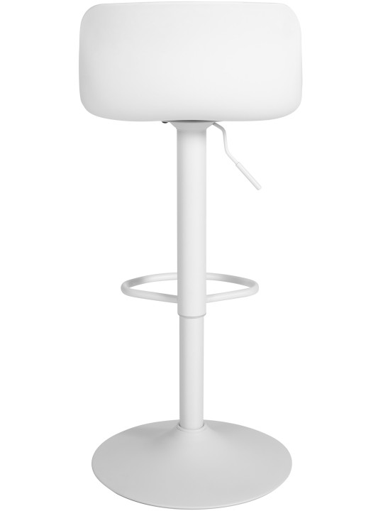 Banqueta alta Almada pele sintética, branco