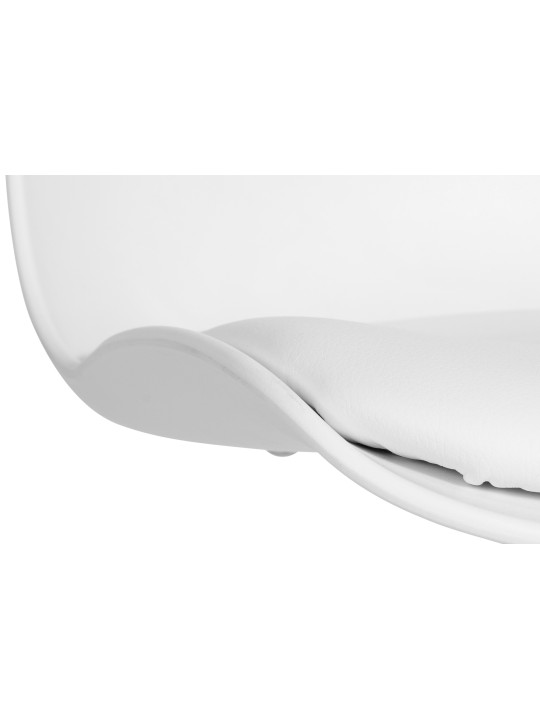 Banqueta alta Almada pele sintética, branco