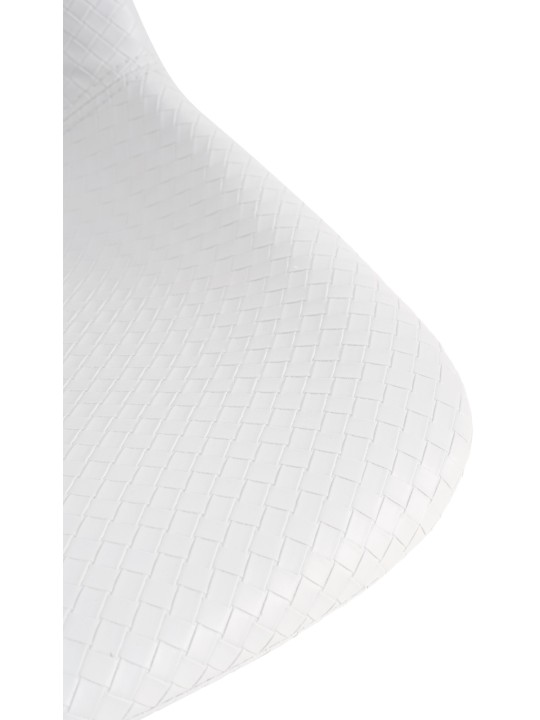 Banqueta alta Loft em pele sintética, branco