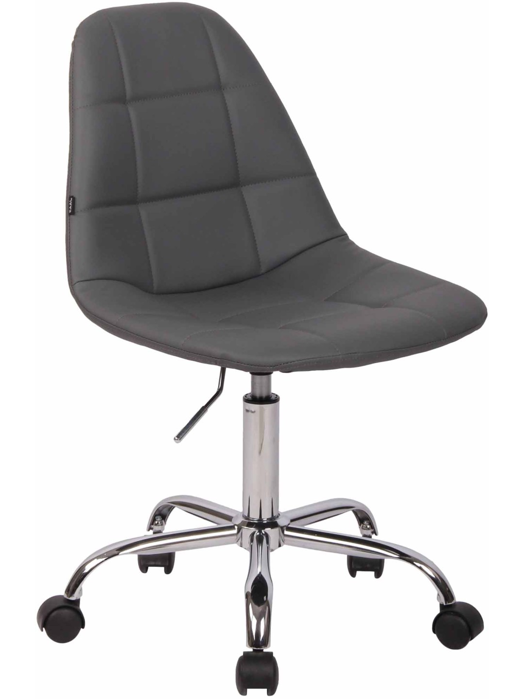 Cadeira de escritório Reims pele sintética, cinza