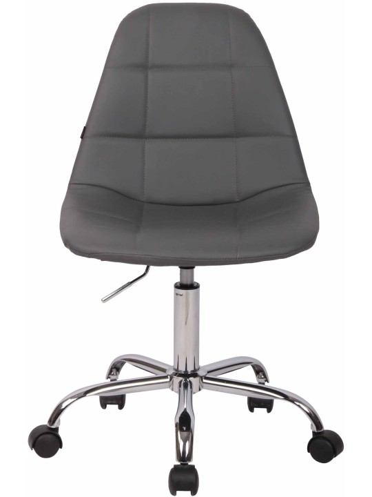Cadeira de escritório Reims pele sintética, cinza