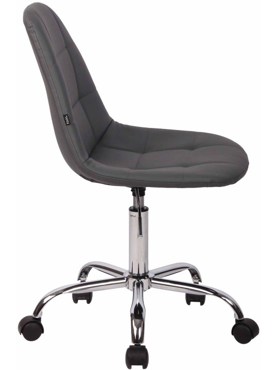 Cadeira de escritório Reims pele sintética, cinza