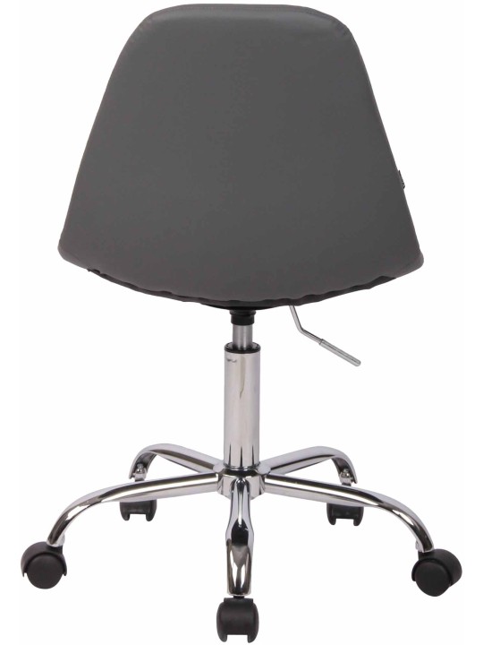 Cadeira de escritório Reims pele sintética, cinza