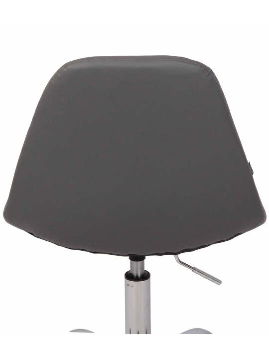 Cadeira de escritório Reims pele sintética, cinza