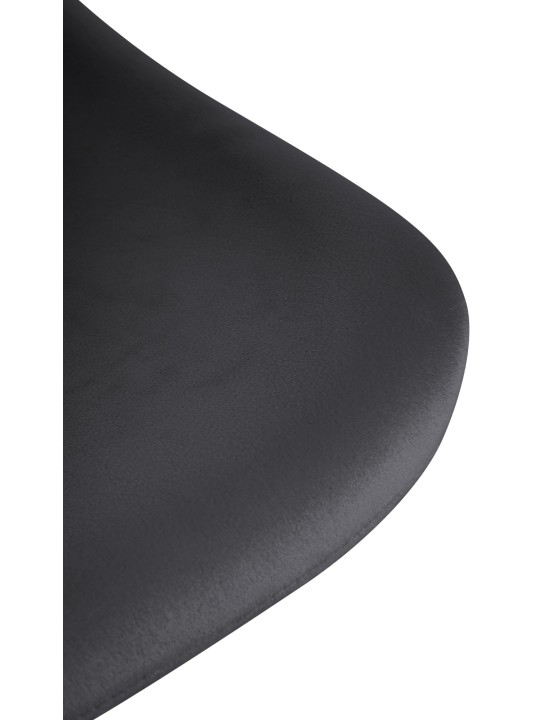 Banqueta alta Loft veludo, preto