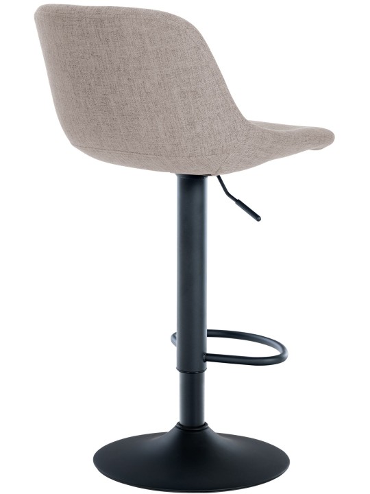 Banco alto em tecido, creme