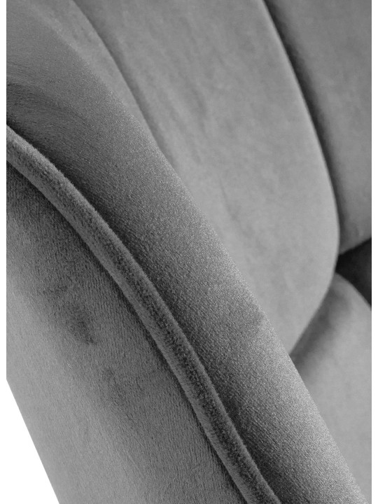 Cadeira de veludo Westport, cinza