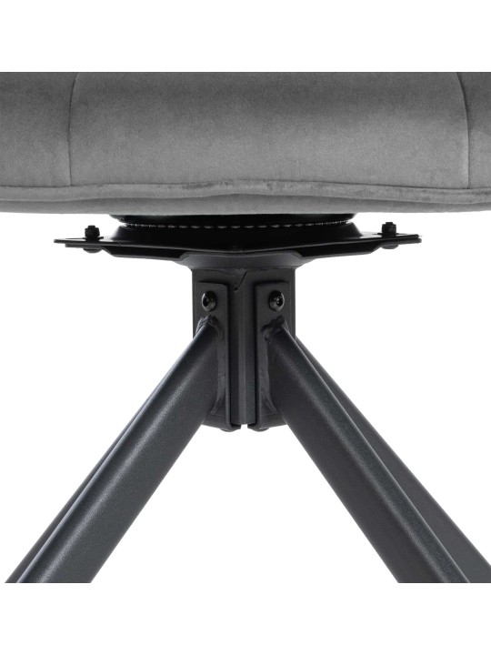 Cadeira de veludo Westport, cinza