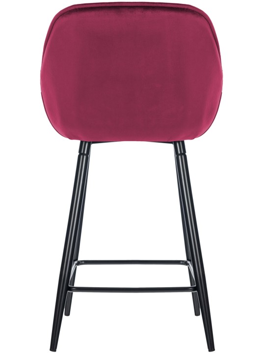 Banqueta alta Gibson 76 veludo, lilás