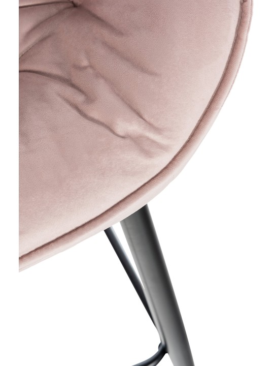 Conjunto de 2 bancos altos Gibson 76 veludo, rosa