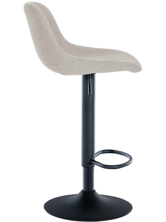 Conjunto de 2 bancos altos em tecido loft, creme Conjunto de 2 bancos altos em tecido loft, creme