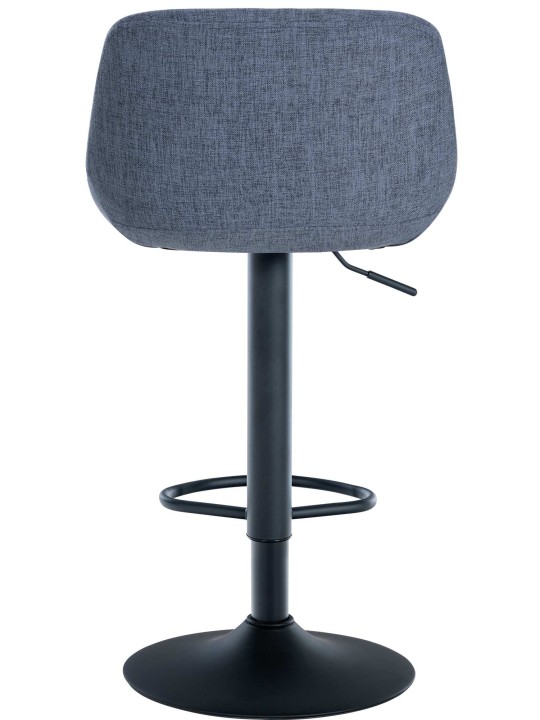 Conjunto de 2 bancos altos em tecido loft, azul