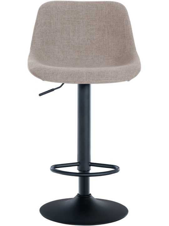 Conjunto de 2 bancos altos em tecido loft, taupe