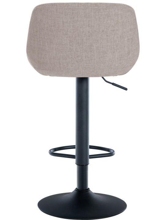 Conjunto de 2 bancos altos em tecido loft, taupe