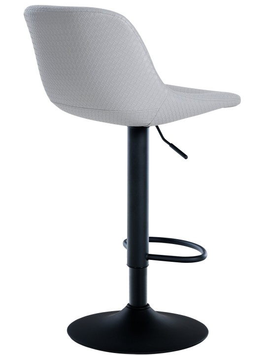 Conjunto de 2 bancos altos Loft em pele sintética, cinza Conjunto de 2 bancos altos Loft em pele sintética, cinza