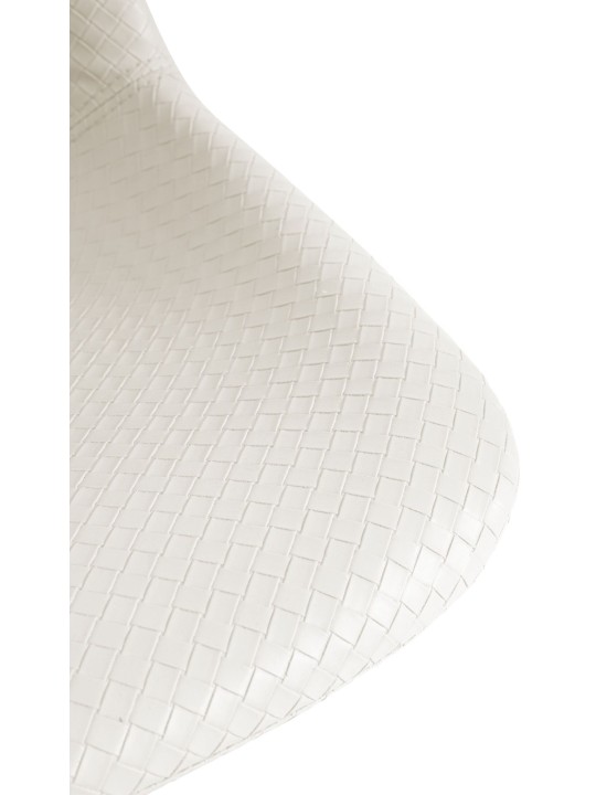 Conjunto de 2 bancos altos Loft em pele sintética, creme