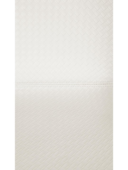 Conjunto de 2 bancos altos Loft em pele sintética, creme