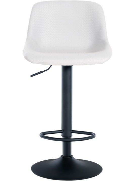 Conjunto de 2 bancos altos Loft em pele sintética, branco Conjunto de 2 bancos altos Loft em pele sintética, branco