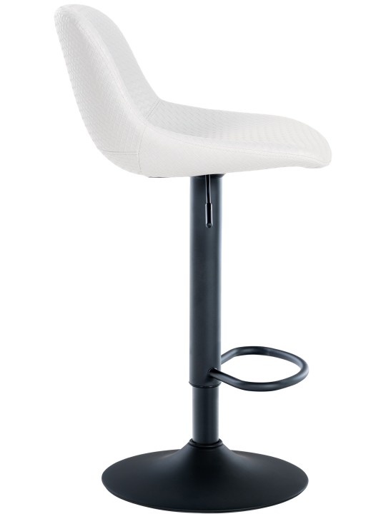 Conjunto de 2 bancos altos Loft em pele sintética, branco Conjunto de 2 bancos altos Loft em pele sintética, branco