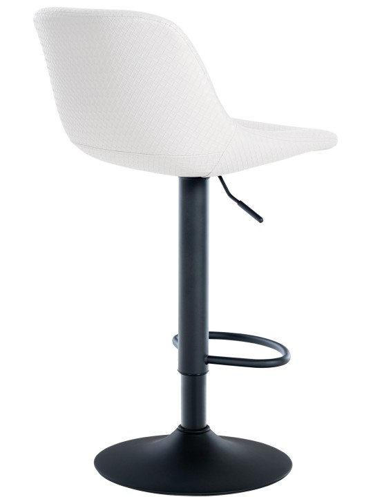 Conjunto de 2 bancos altos Loft em pele sintética, branco Conjunto de 2 bancos altos Loft em pele sintética, branco