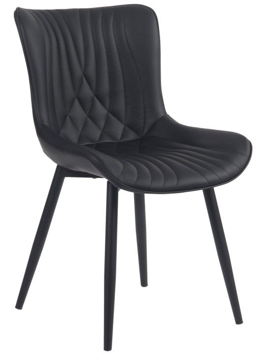 Cadeira de couro sintético Brady, preto Cadeira de couro sintético Brady, preto