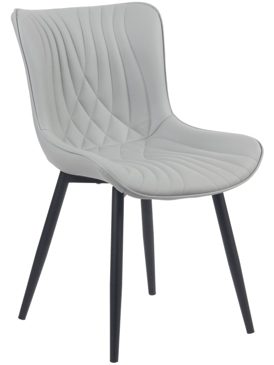 Cadeira de couro sintético Brady, cinza Cadeira de couro sintético Brady, cinza