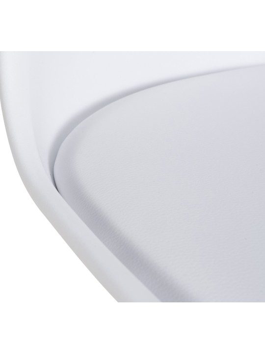 Conjunto de 6 cadeiras de jantar Ramsey, branco