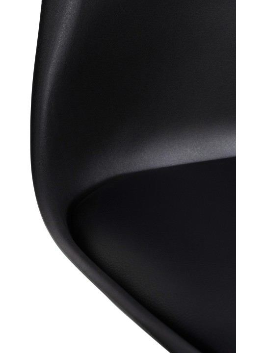 Conjunto de 6 cadeiras de jantar Ramsey, preto