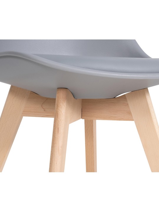 Conjunto de 6 cadeiras de jantar Ramsey, cinza