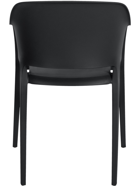 Cadeira empilhável Puebla, preto