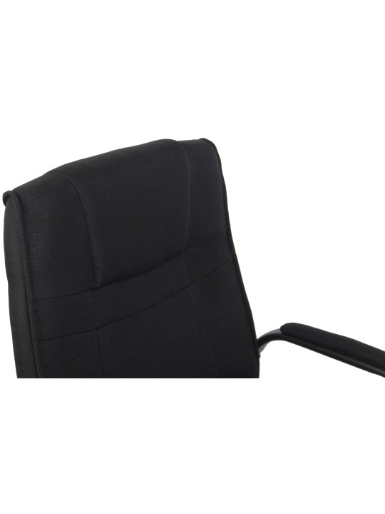 Conjunto de 2 cadeiras tecido Attila, preto/preto