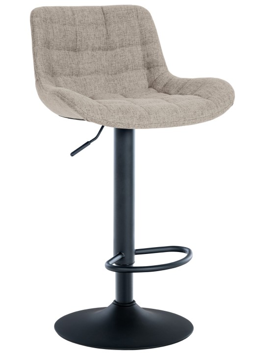 Banqueta alta Tover tecido, taupe