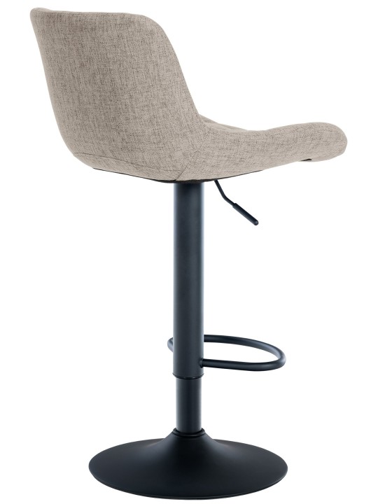 Banqueta alta Tover tecido, taupe