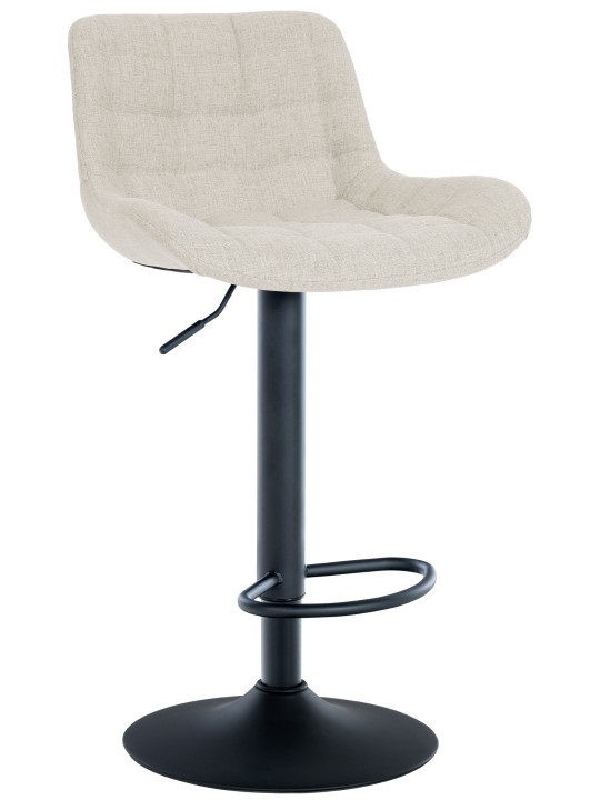 Banqueta alta Tover tecido, creme