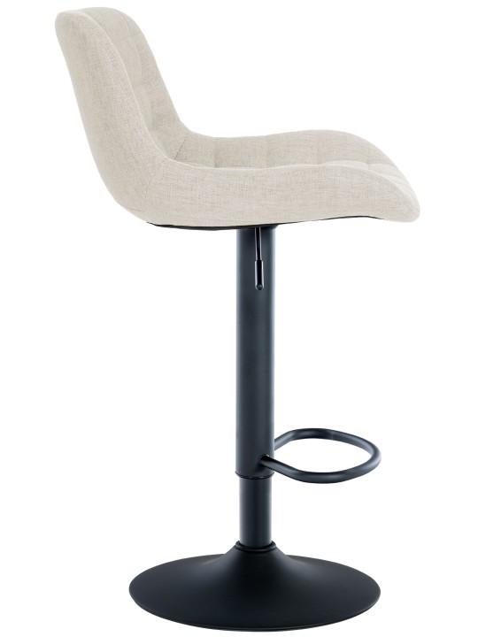 Banqueta alta Tover tecido, creme