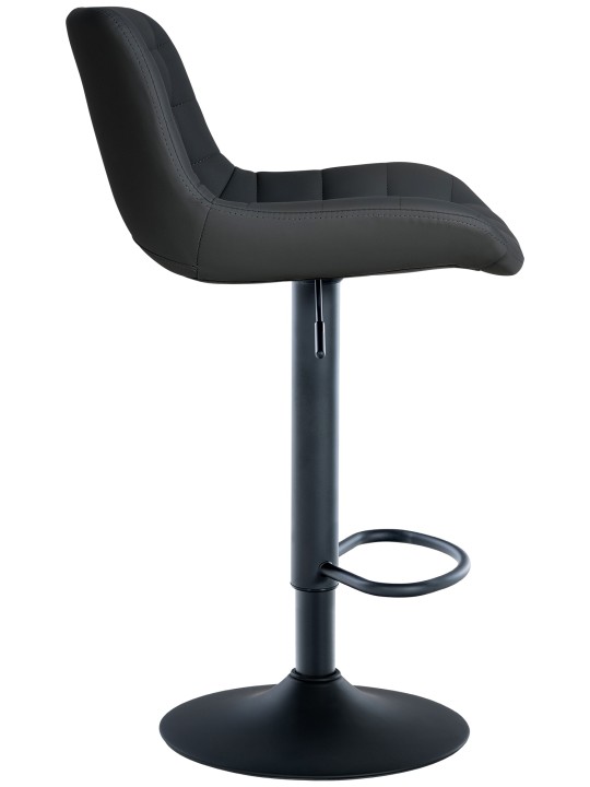 Banqueta alta Tover couro sintético, preto Banqueta alta Tover couro sintético, preto