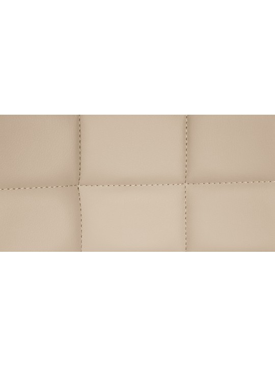 Banqueta alta Tover couro sintético, creme