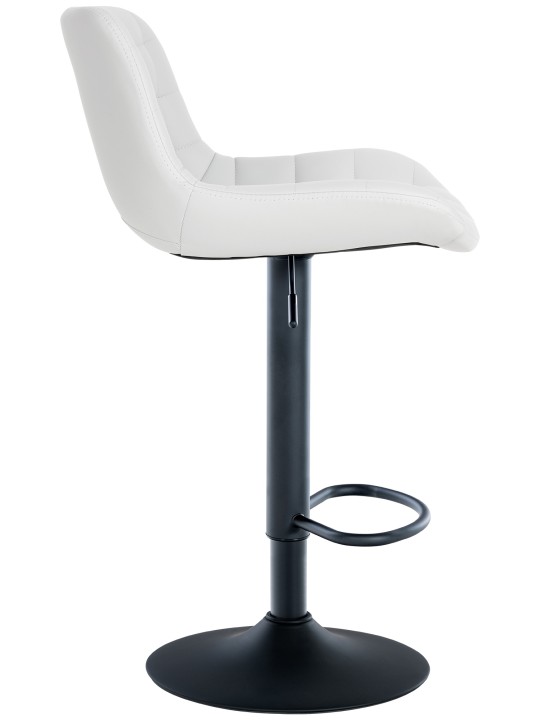 Conjunto de 2 bancos altos Tover em pele sintética, branco Conjunto de 2 bancos altos Tover em pele sintética, branco