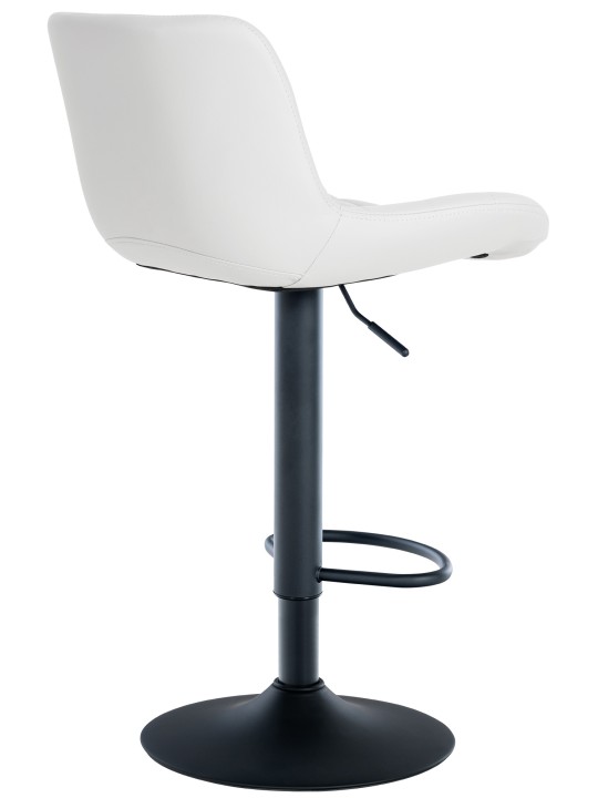 Conjunto de 2 bancos altos Tover em pele sintética, branco Conjunto de 2 bancos altos Tover em pele sintética, branco