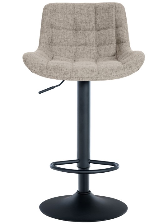 Conjunto de 2 bancos altos em tecido Tover, taupe