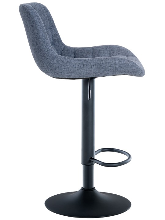 Conjunto de 2 bancos altos em tecido Tover, azul Conjunto de 2 bancos altos em tecido Tover, azul